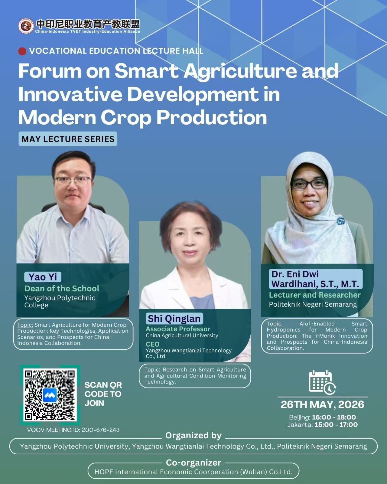 Vocational Education Lecture Hall – May Lecture Series 2026